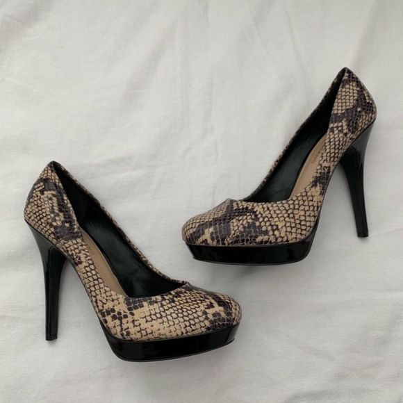 ARTURO CHIANG Snake Print Heels 8.5 - Picture 2 of 7